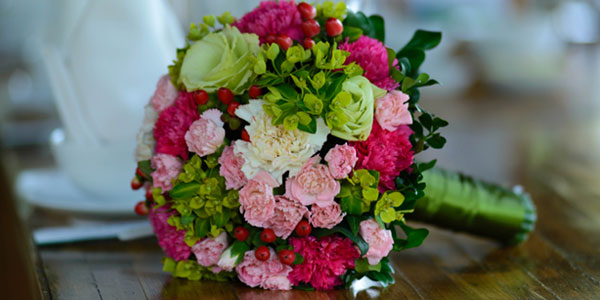 Fleurs  pour un mariage romantique